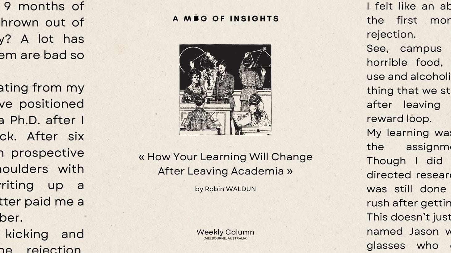 How Your Learning Will Change After Leaving Academia