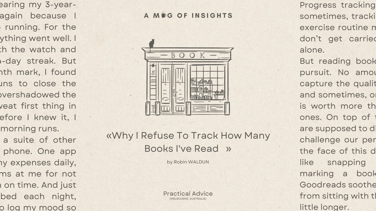 Why I Refuse To Track How Many Books I've Read
