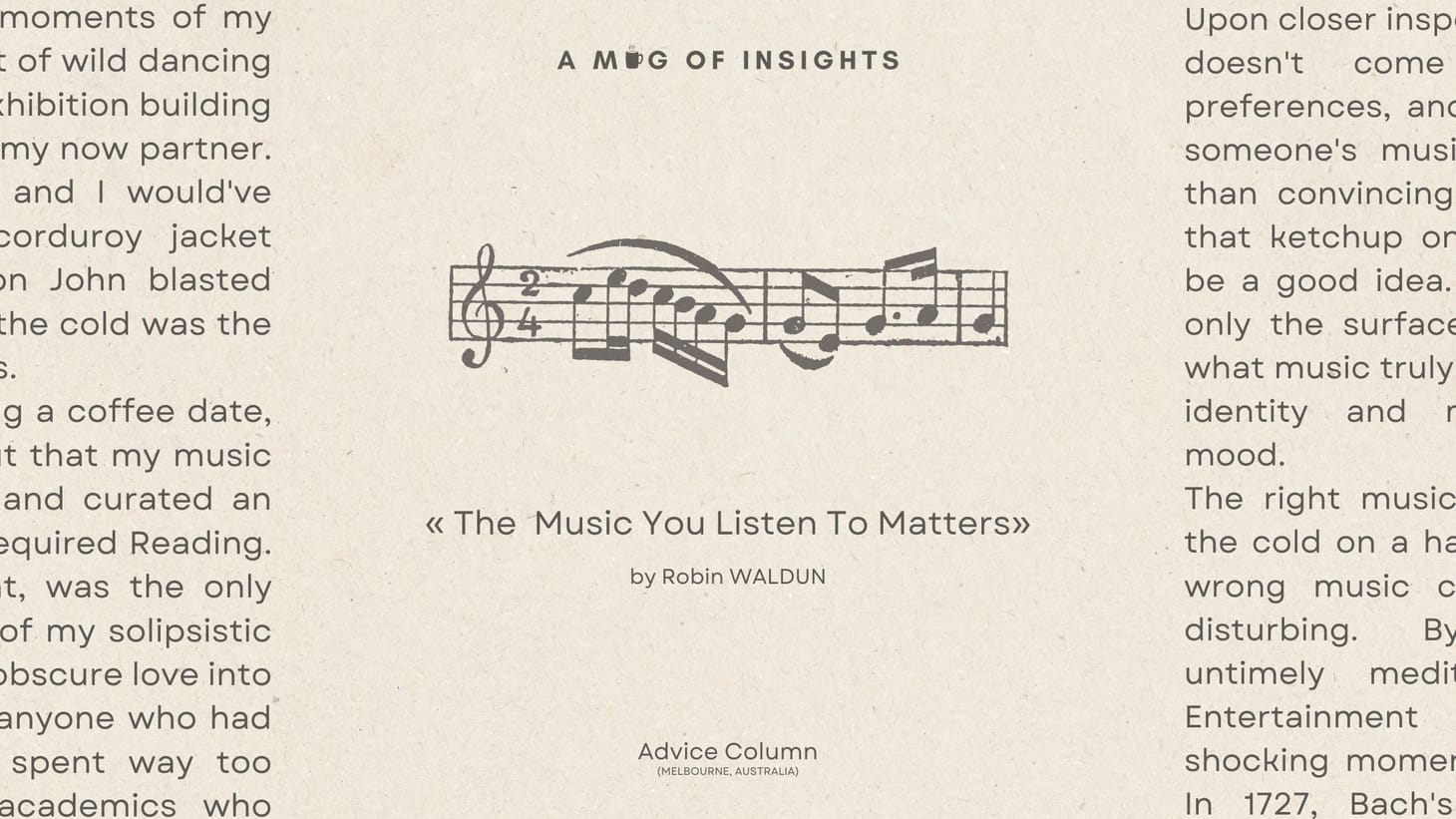 The Music You Listen To Matters