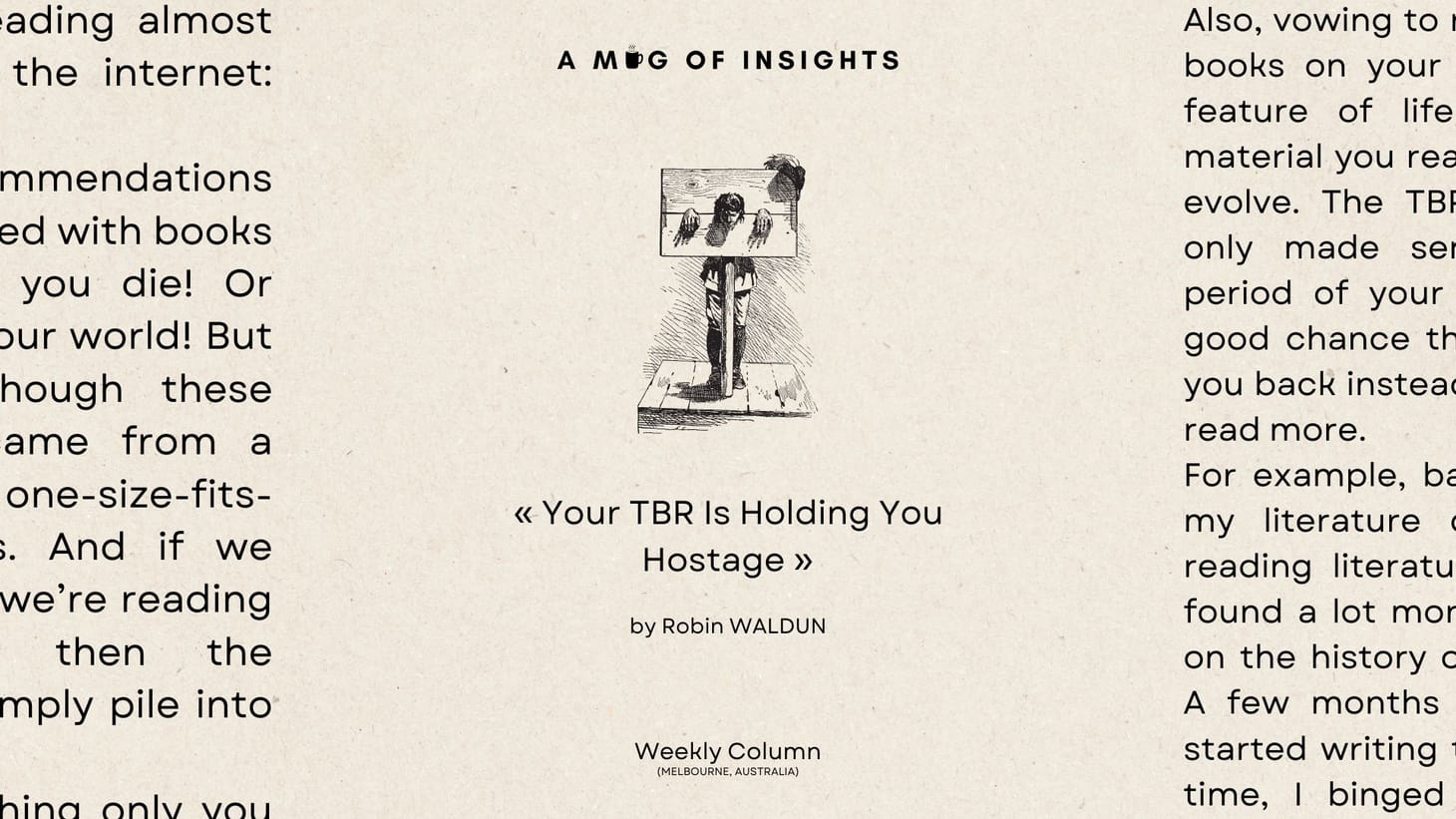 Your TBR Is Holding You Hostage