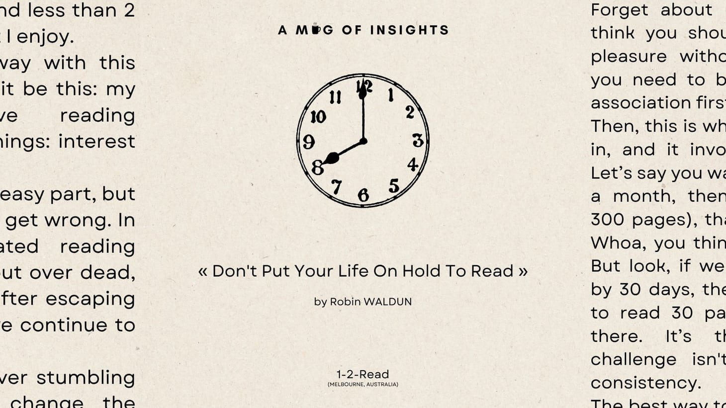 The 2 Building Blocks of A Daily Reading Habit