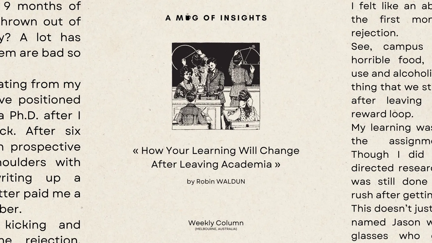 How Your Learning Will Change After Leaving Academia