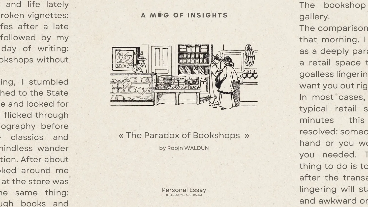 The Paradox of Bookshops