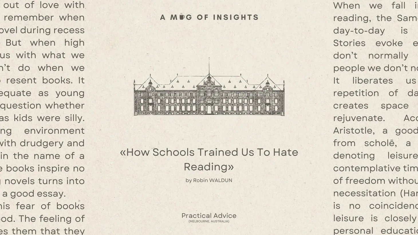 How Schools Trained Us To Hate Reading