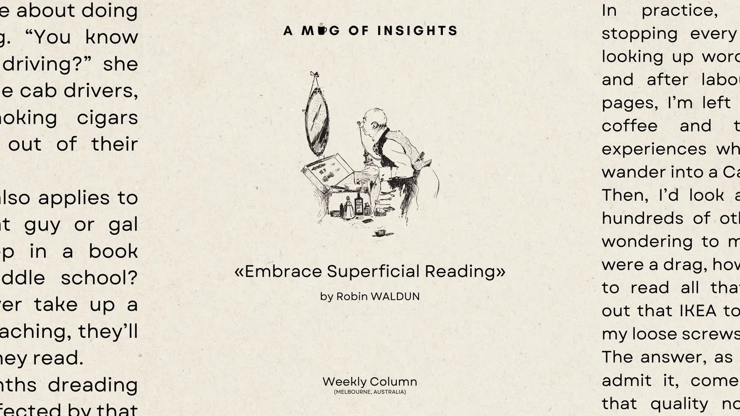 Embrace Superficial Reading