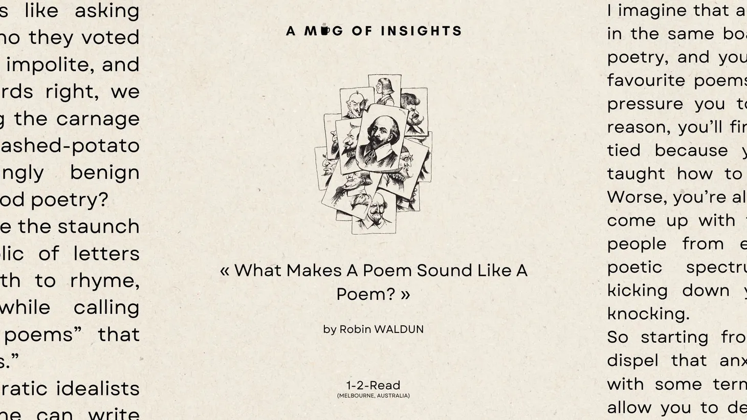 [1-2-Read] What Makes A Poem Sound Like A Poem?