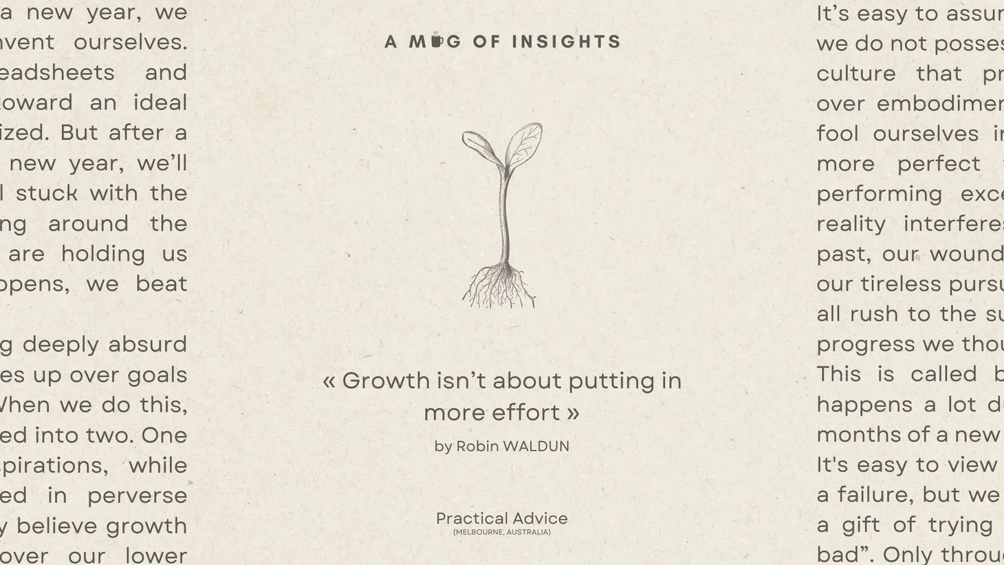 Growth isn’t about putting in more effort