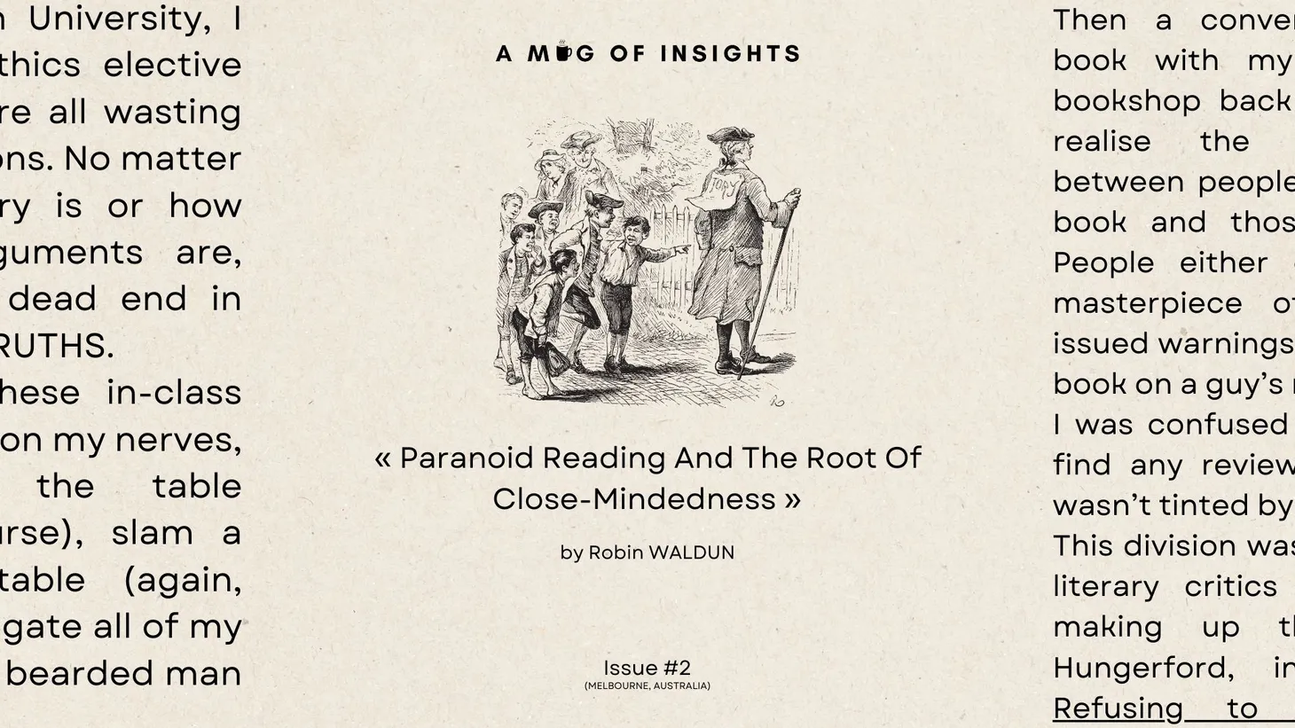 [1-2-Read]: Are You A Paranoid Reader?