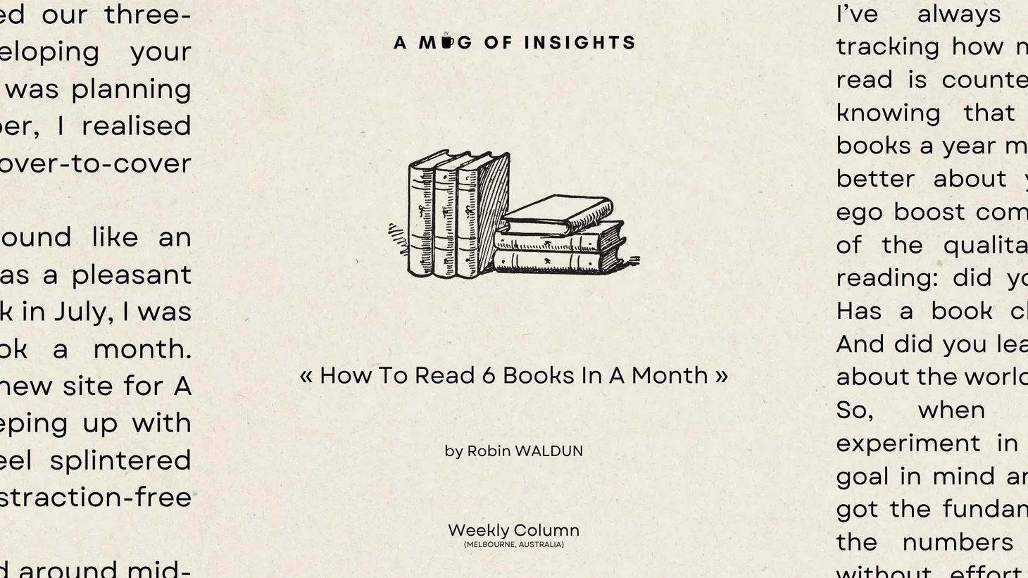 How To Read 6 Books In A Month