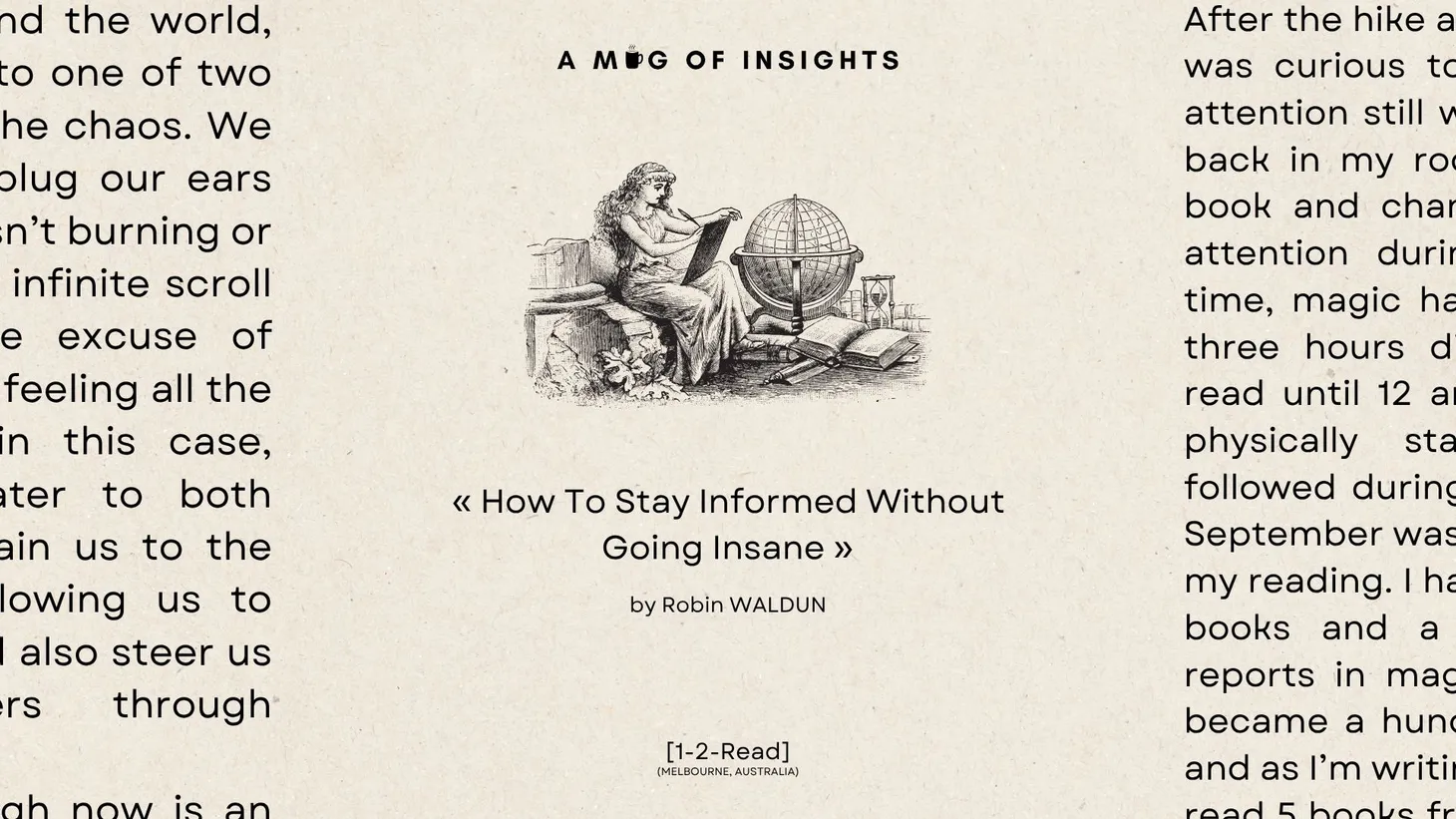 [1-2-Read] How To Stay Informed Without Going Insane