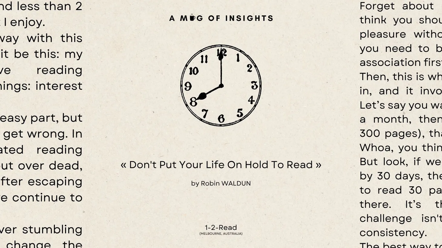 The 2 Building Blocks of A Daily Reading Habit