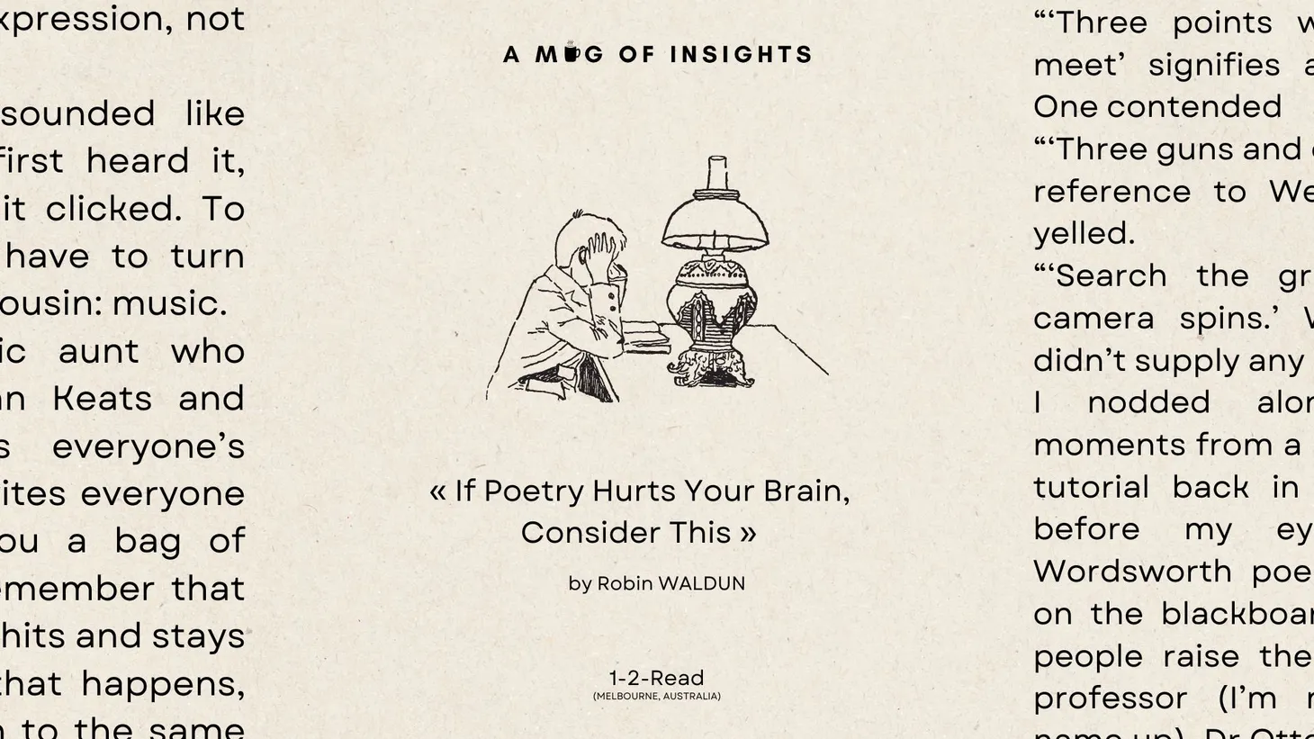 If Poetry Hurts Your Brain, Consider This