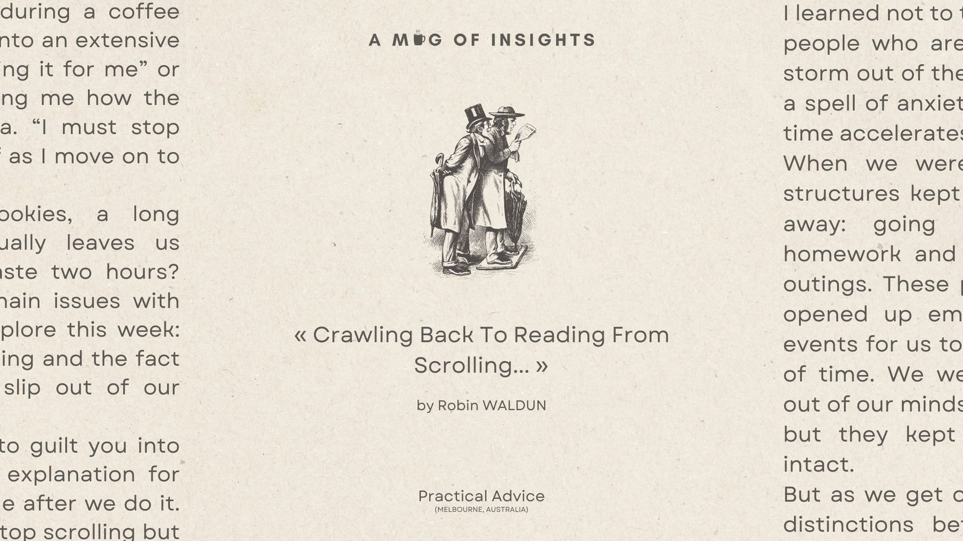 Crawling Back To Reading From Scrolling...