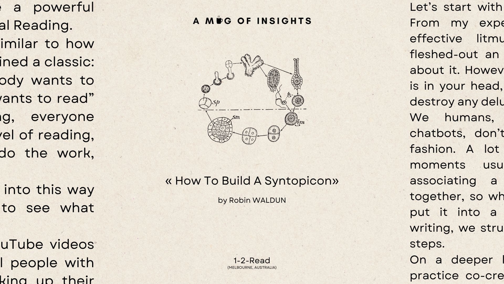 [1-2-Read] How To Build A Bank of Ideas From Your Reading (expanded)