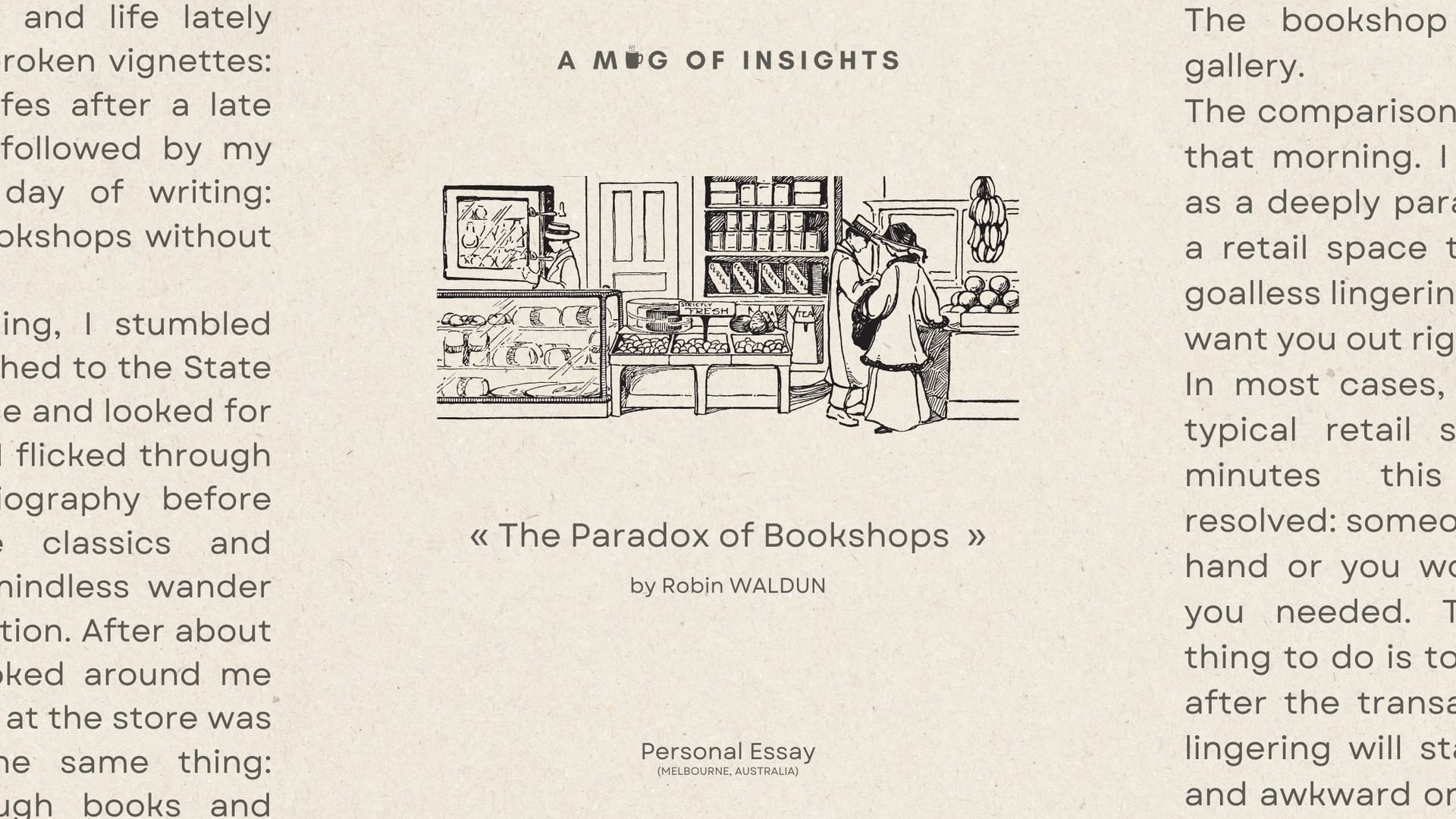 The Paradox of Bookshops