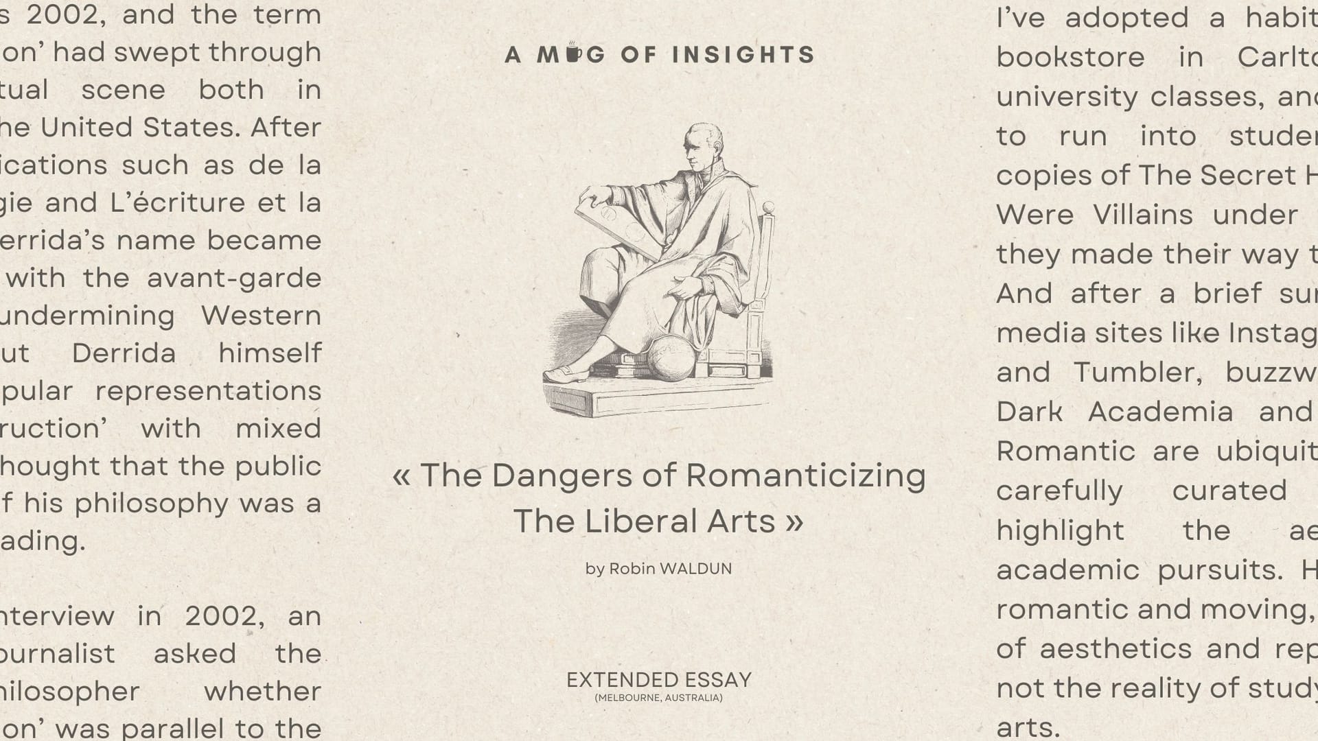 The Dangers of Romanticizing The Liberal Arts