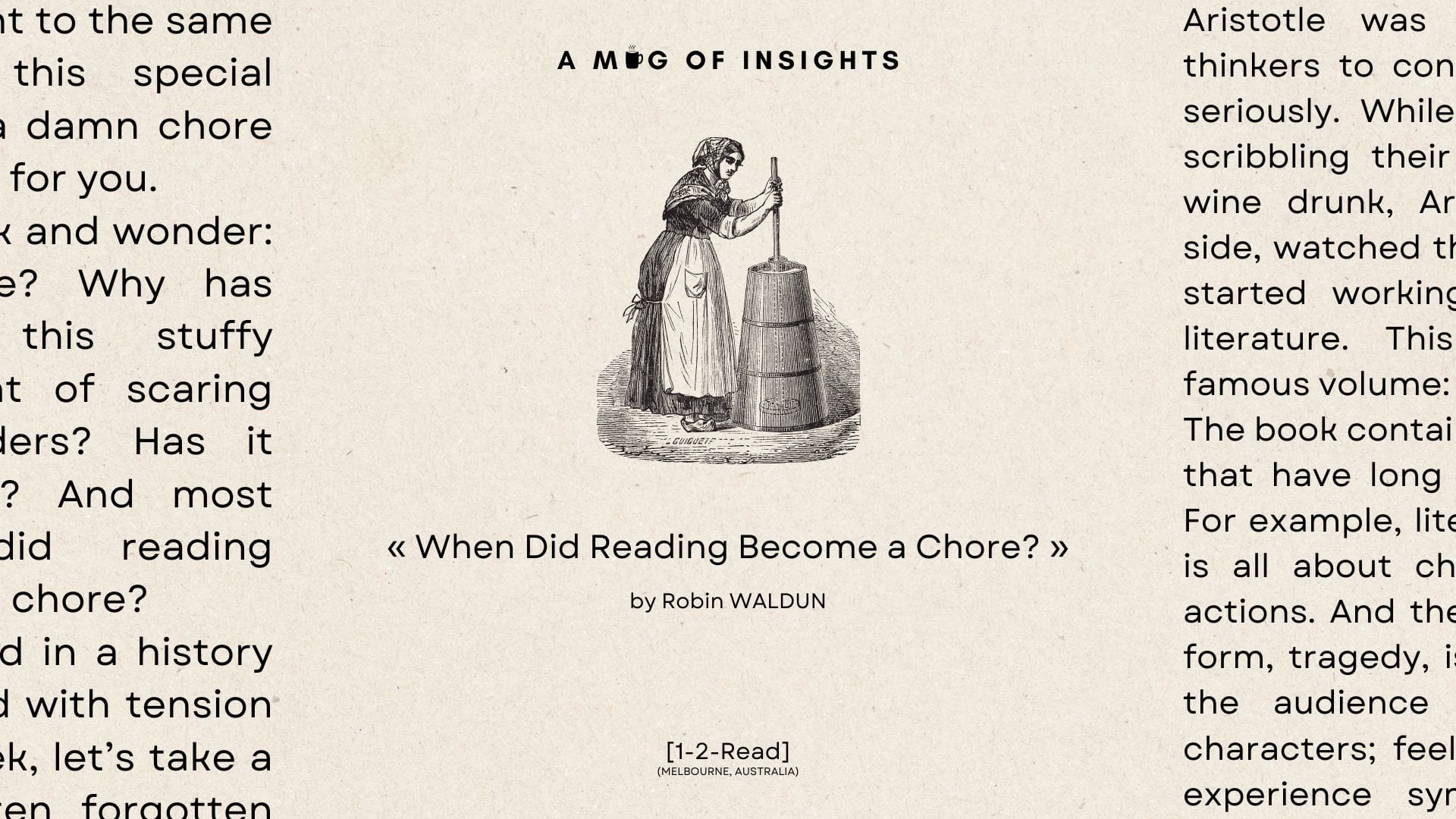 When Did Reading Become a Chore?