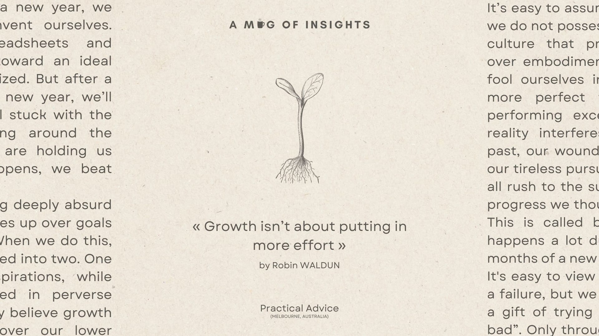 Growth isn’t about putting in more effort