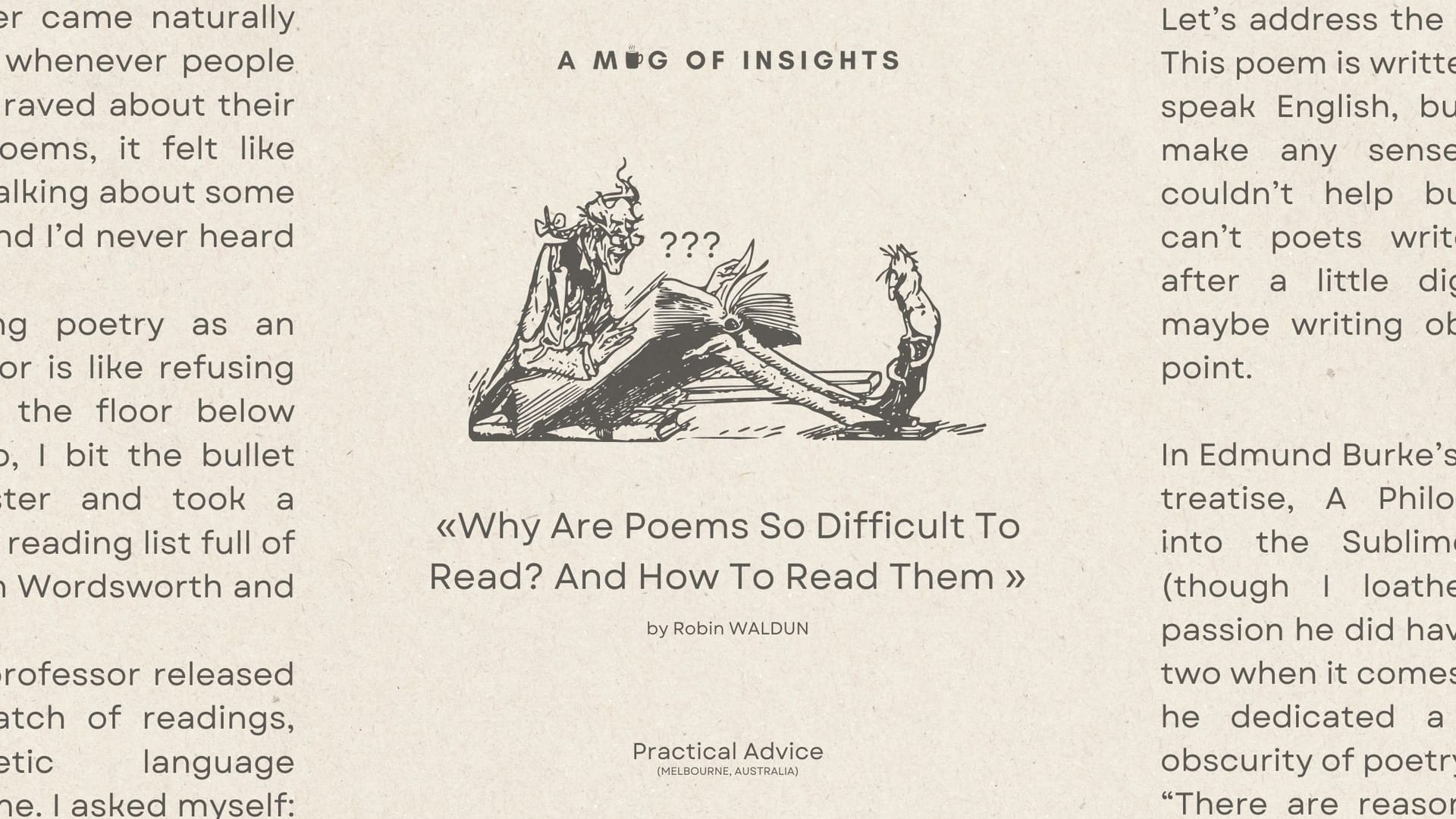 Why Are Poems So Difficult To Read? And How To Read Them
