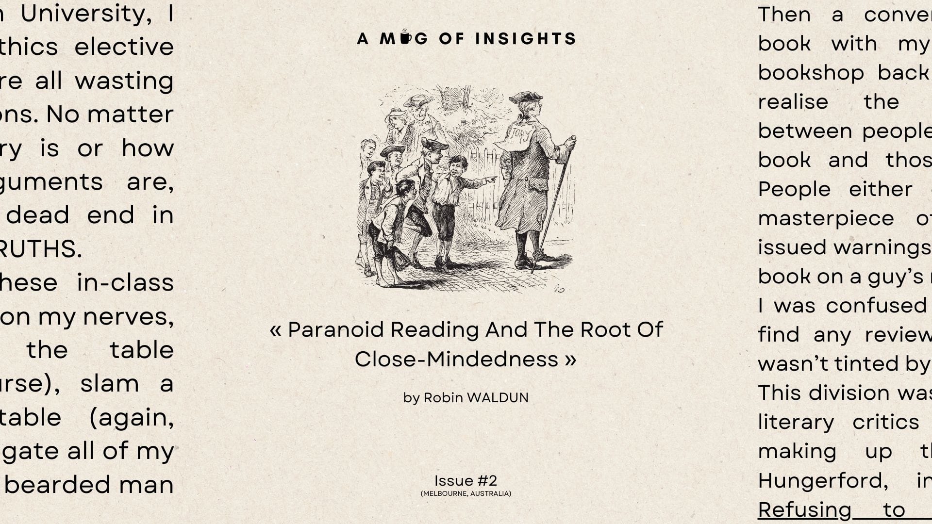 [1-2-Read]: Are You A Paranoid Reader?