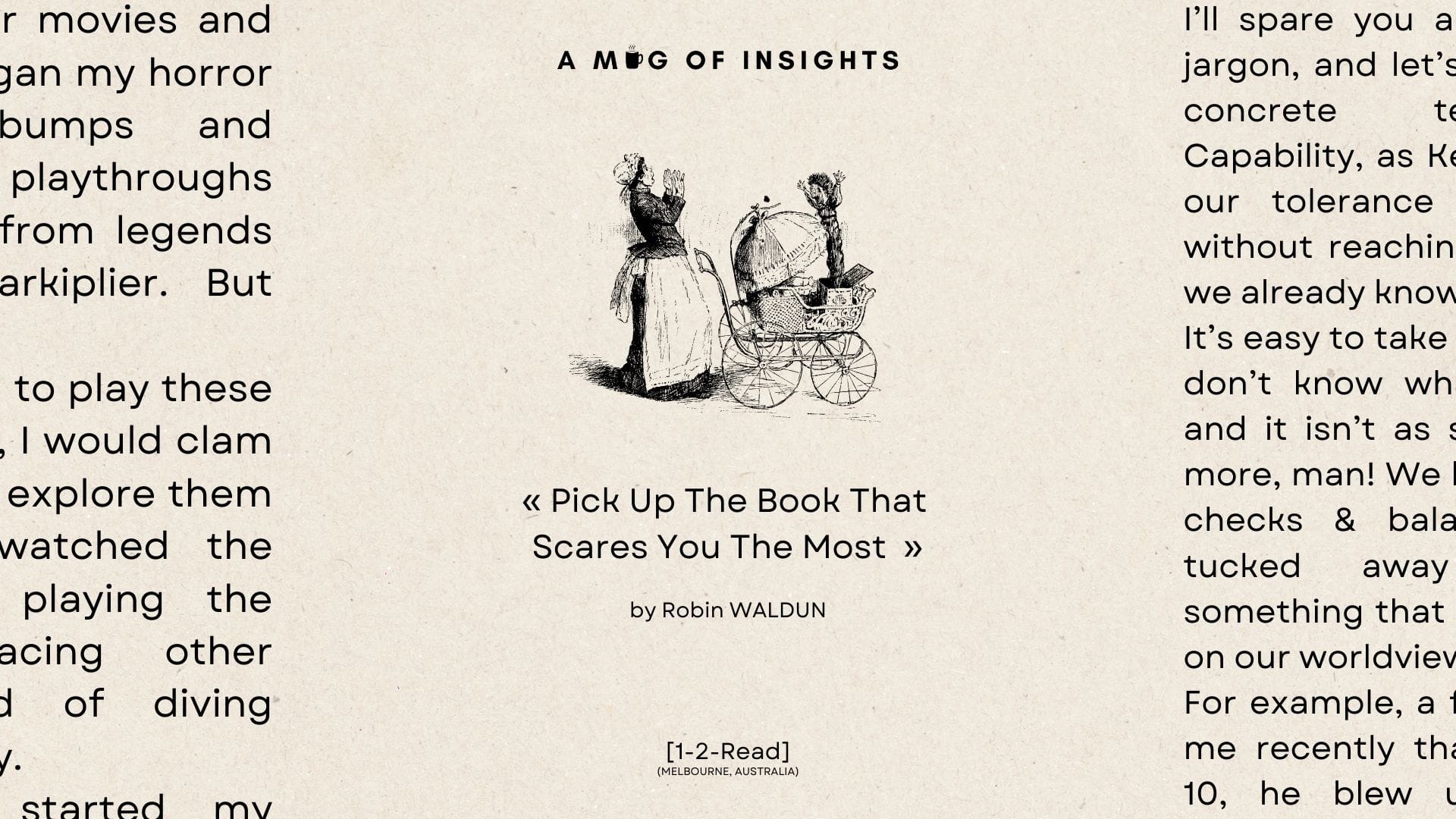 [1-2-Read] Pick Up The Book That Scares You The Most