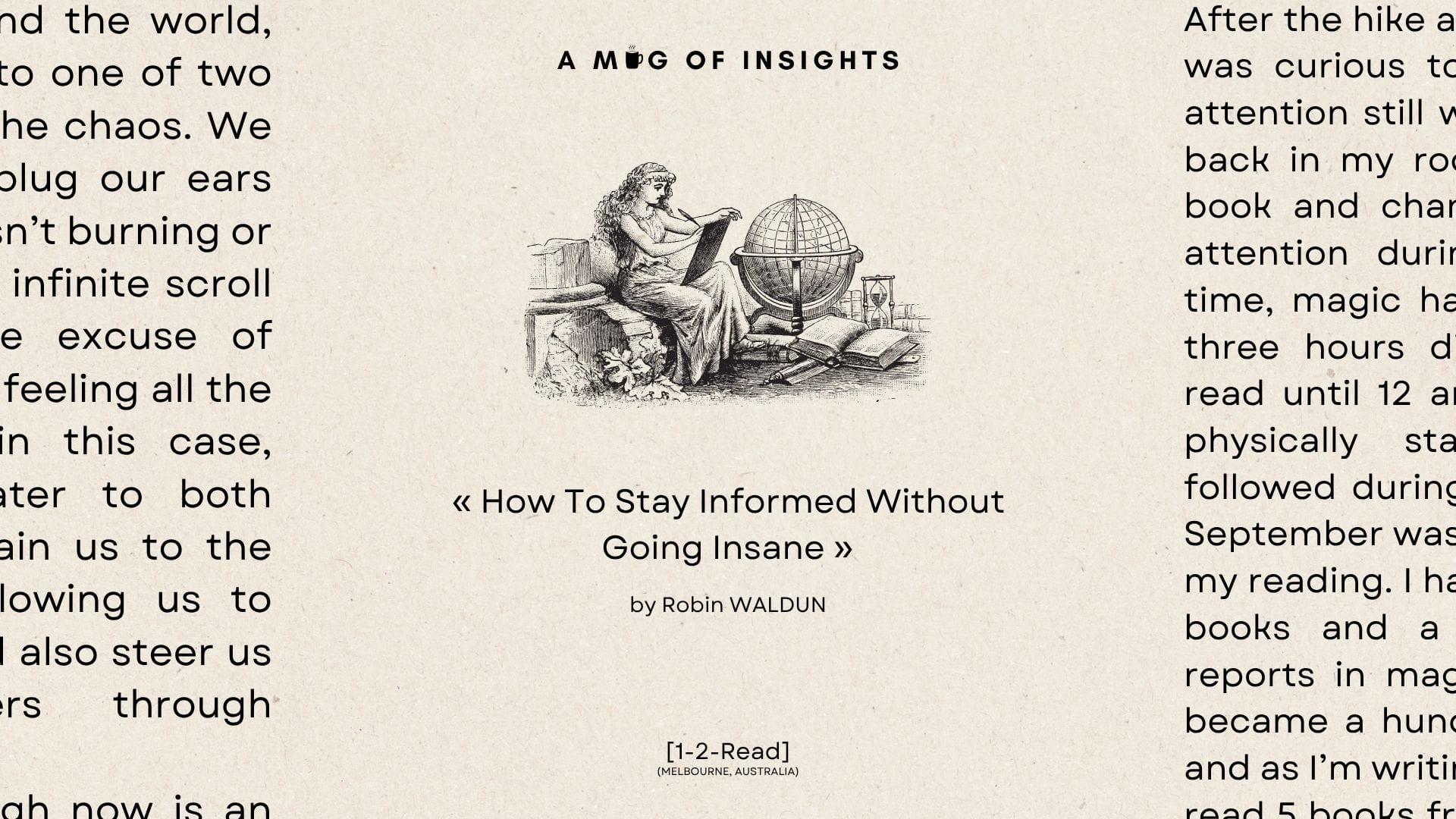 [1-2-Read] How To Stay Informed Without Going Insane