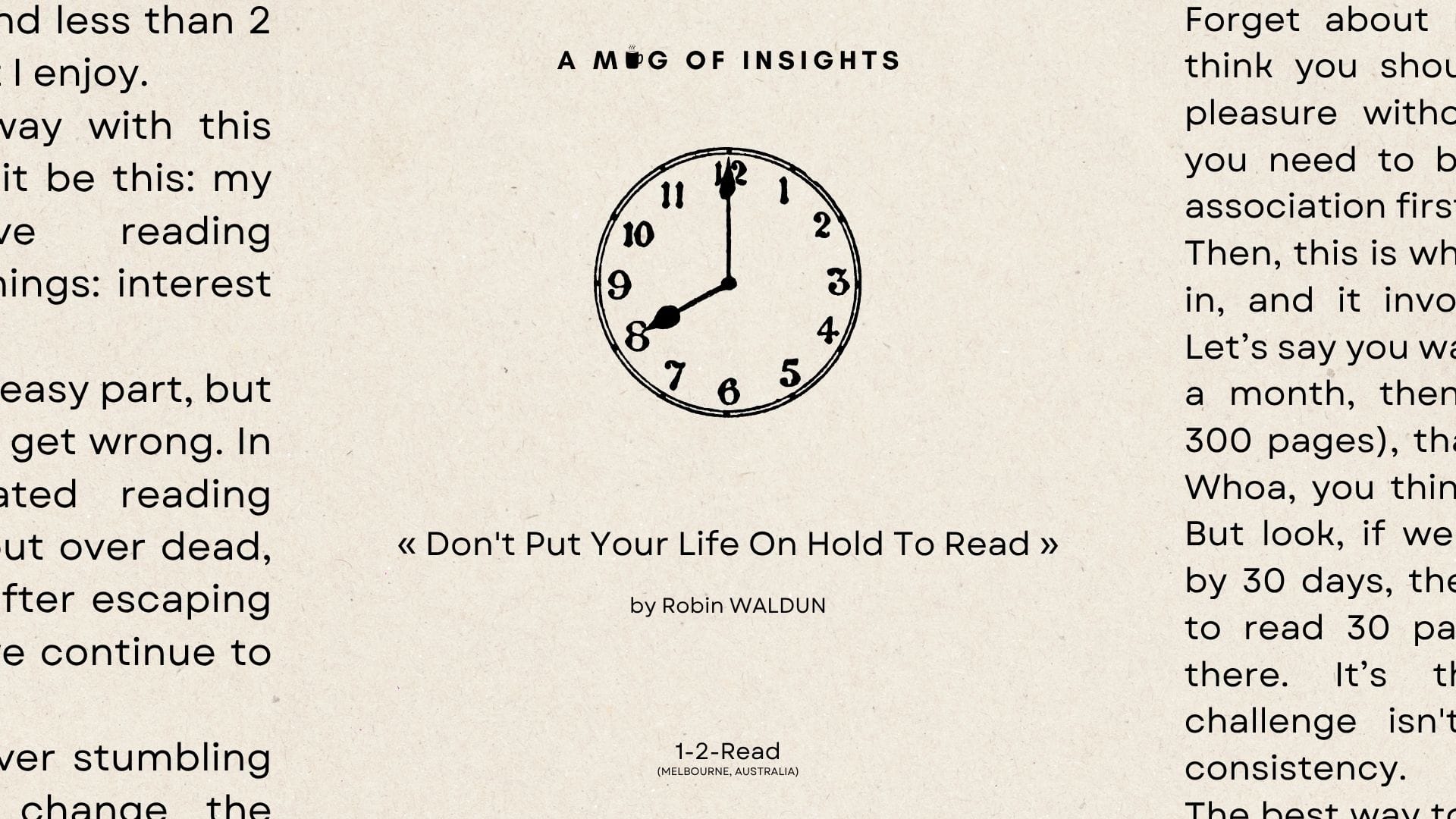 The 2 Building Blocks of A Daily Reading Habit