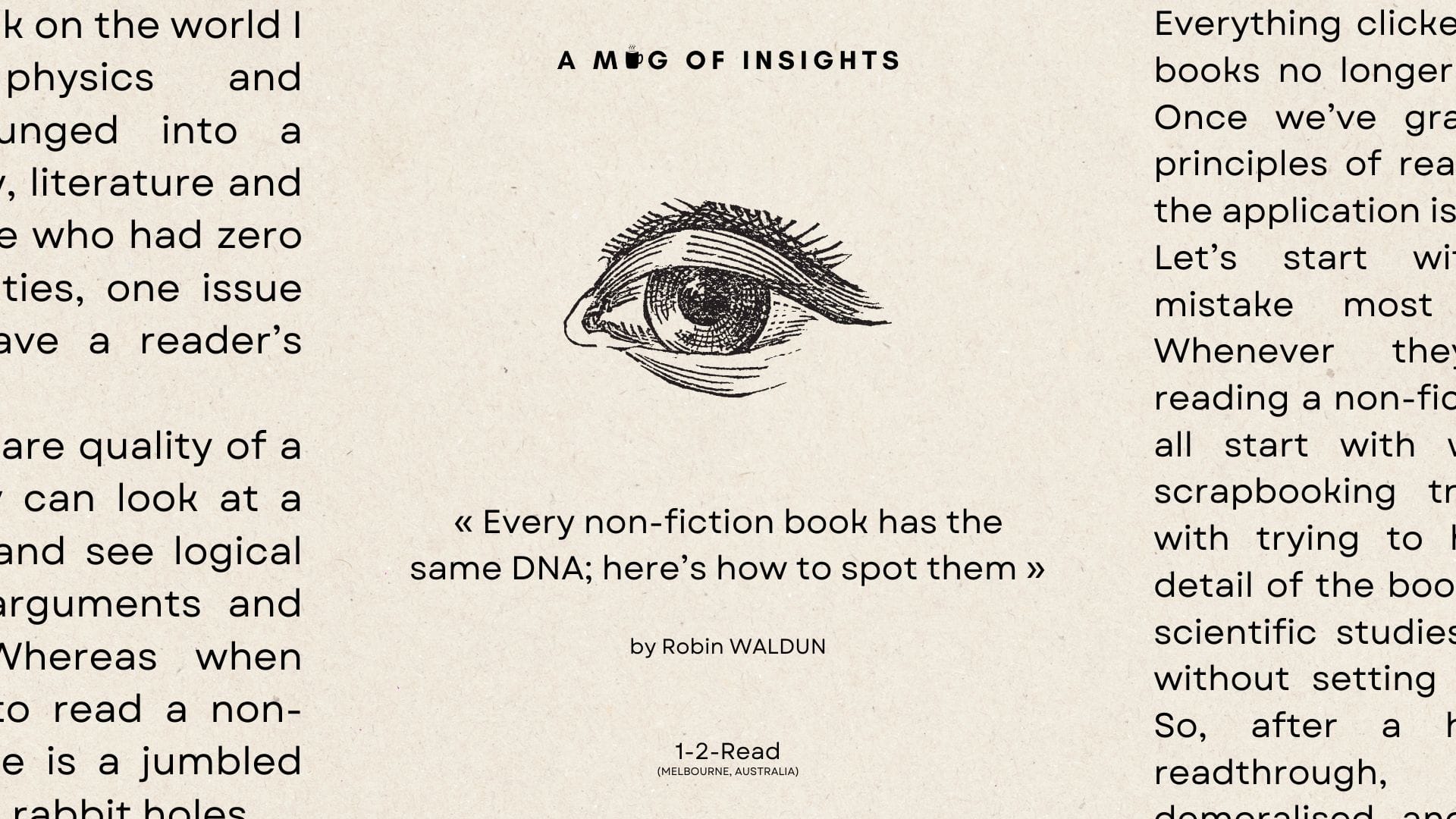 Every non-fiction book has the same DNA; here’s how to spot them