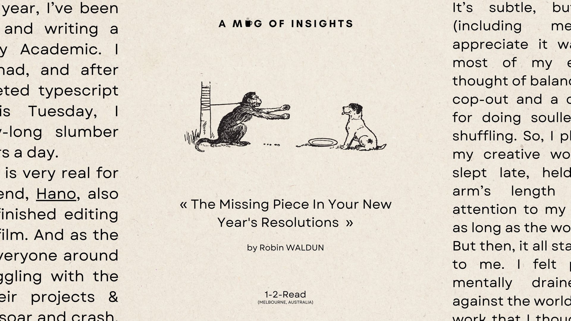 The Missing Piece In Your New Year's Resolutions