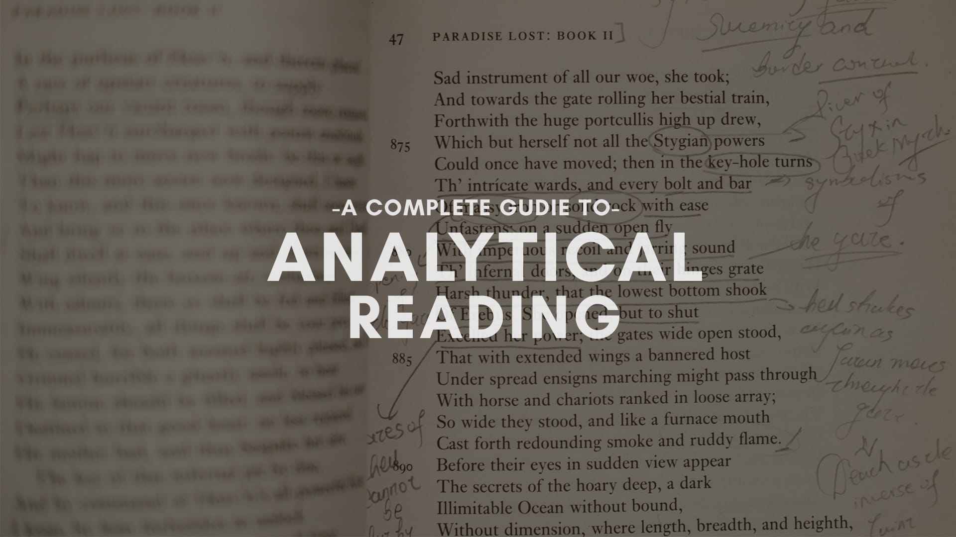 Session #2: A Complete Guide To Analytical Reading