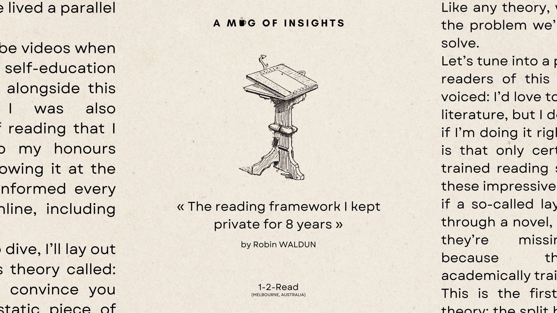 The reading framework I kept private for 8 years (and how to use it)