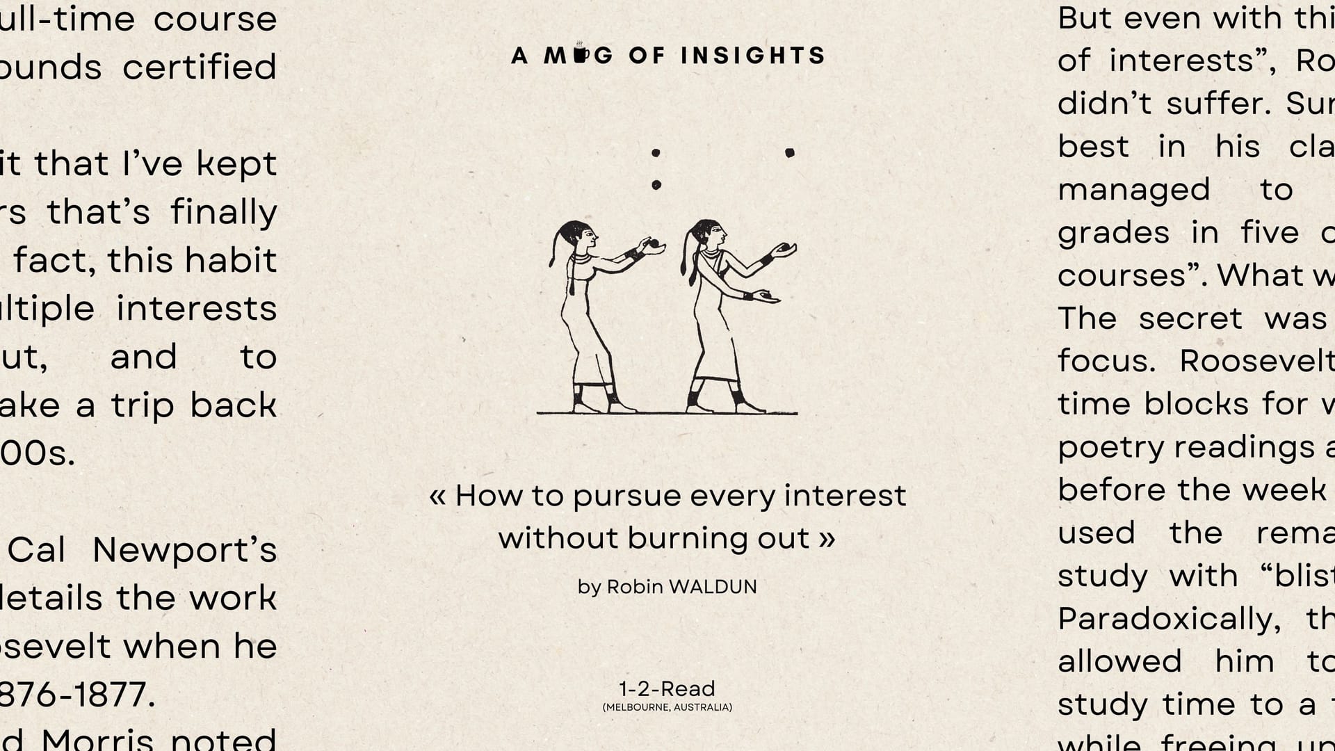 How to pursue every interest without burning out