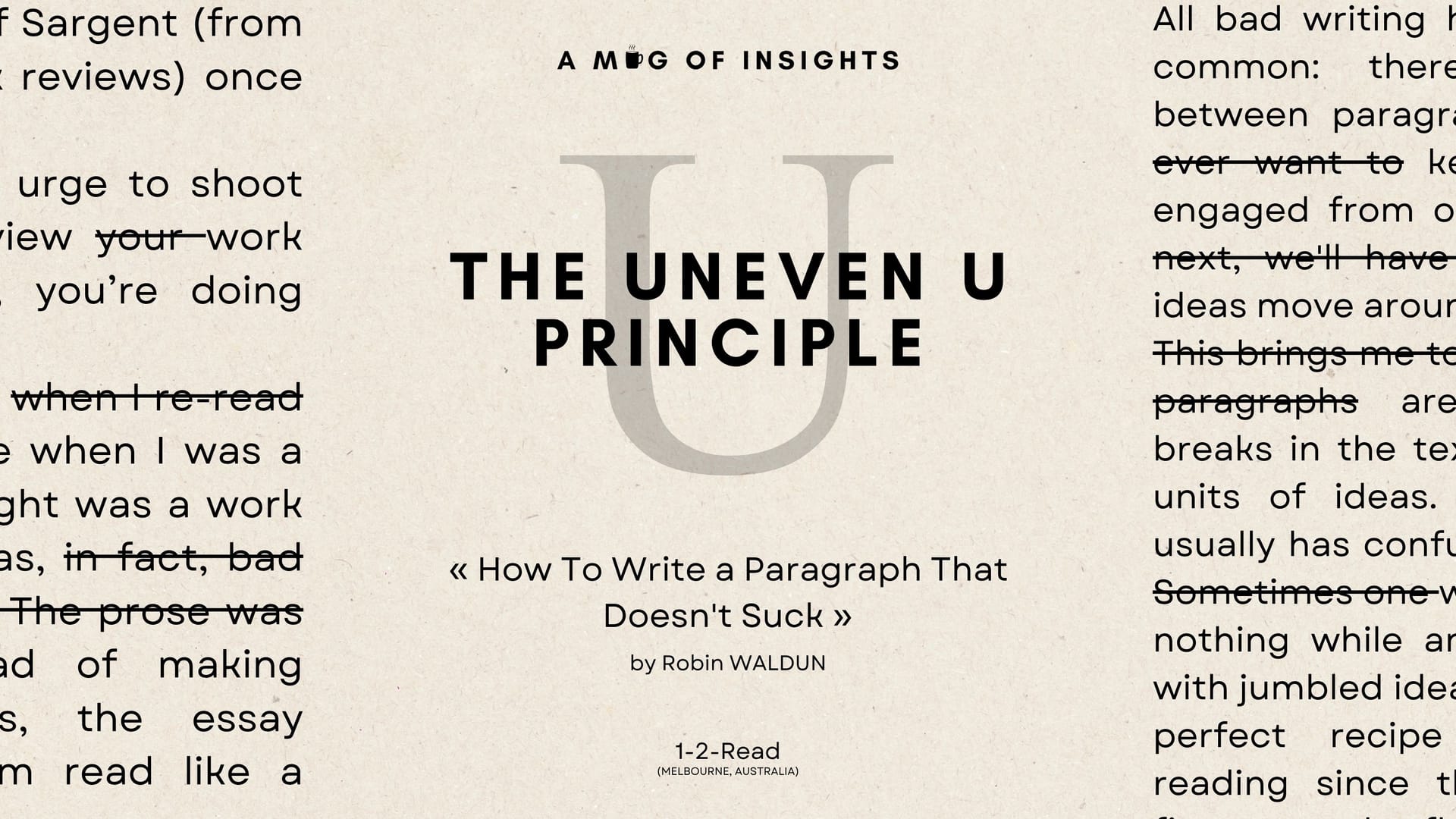 How To Write a Paragraph That Doesn't Suck