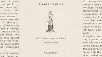 Why Effortlessness Takes Effort