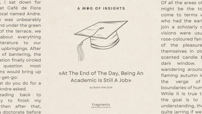 At The End of The Day, Being an Academic Is Still A Job