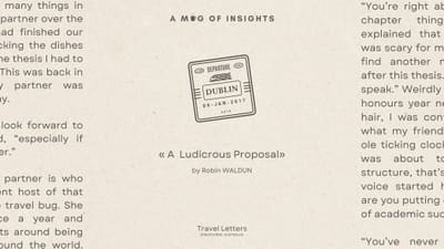 A Ludicrous Proposal - Let's Spend Bloomsday In Dublin!