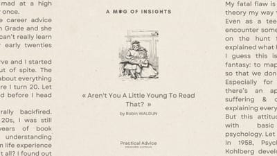 Aren't You A Little Young To Read That?