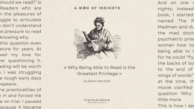 Why Being Able to Read is the Greatest Privilege