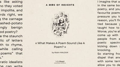 [1-2-Read] What Makes A Poem Sound Like A Poem?