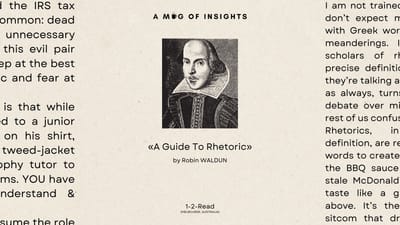 [1-2-Read] A Guide To Rhetoric That Won't Put You To Sleep