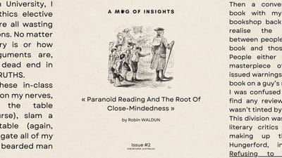 [1-2-Read]: Are You A Paranoid Reader?