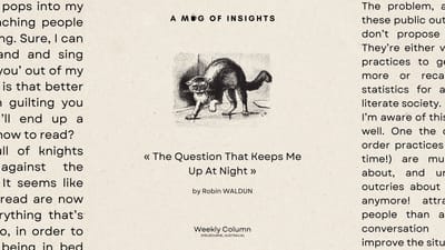 The Question That Keeps Me Up At Night