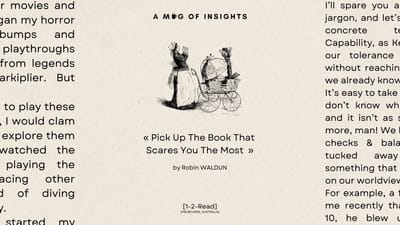 [1-2-Read] Pick Up The Book That Scares You The Most