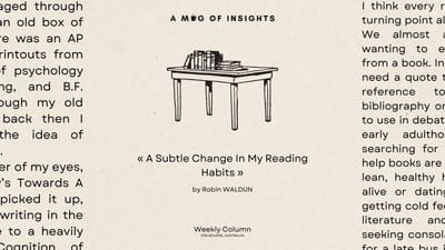 A Subtle Change In My Reading Habits