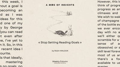 Stop Setting Reading Goals
