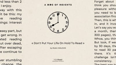 The 2 Building Blocks of A Daily Reading Habit