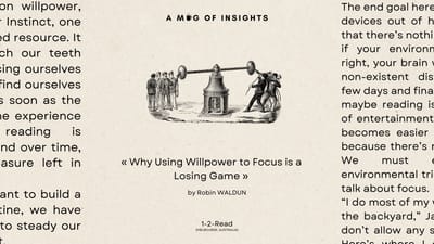 Why Using Willpower to Focus is a Losing Game