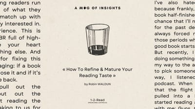 How to refine & mature your reading taste