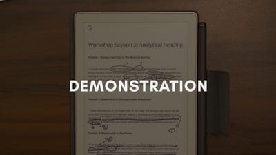 Demonstration #2: An Annotation Guide For Getting The Most Out of A Book