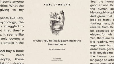 What You’re Really Learning in the Humanities